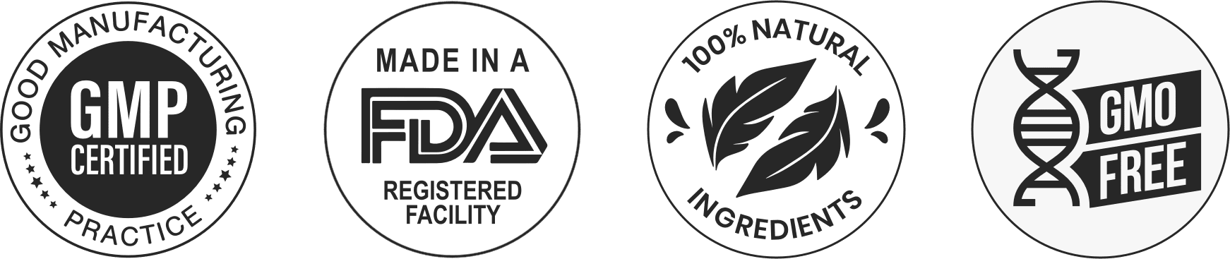 PrimeBiome quality and certification badges